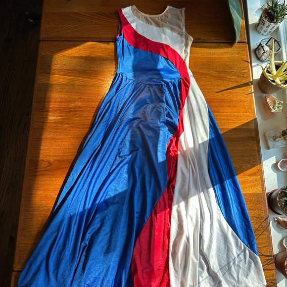 SARAH S. Dresses & Skirts - 80S-90S FUN 4TH OF JULY DRESS
